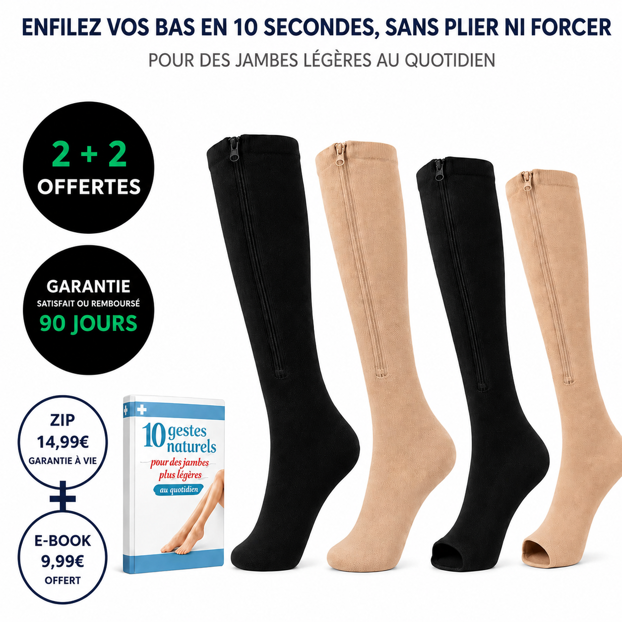 Chaussette de compression - Flexzip™