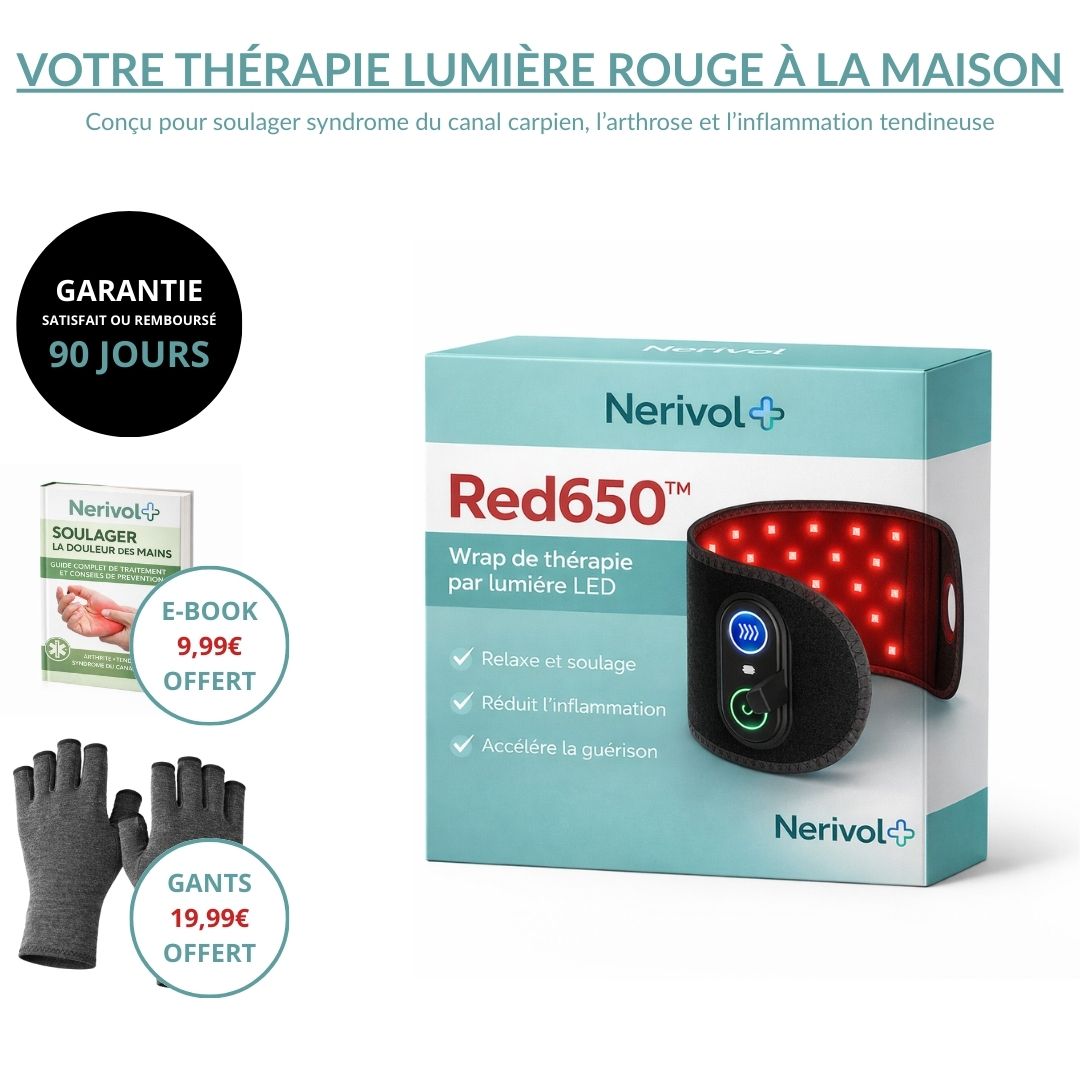 Nerivol Red650™ – Wrap de thérapie cellulaire à lumière rouge