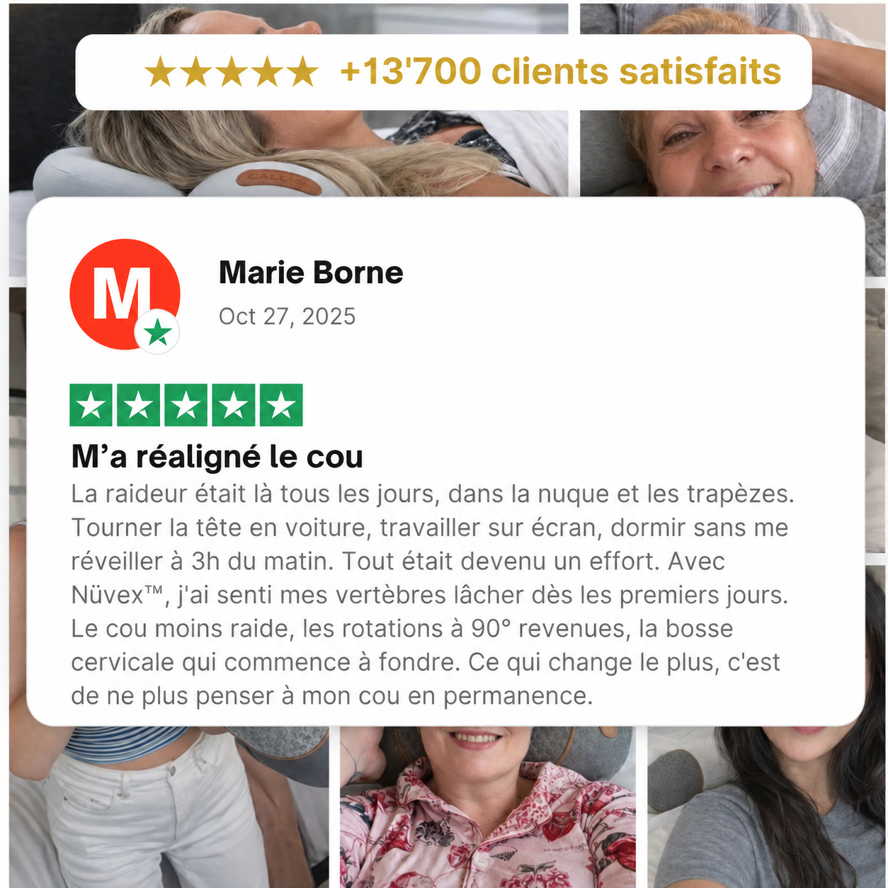 Nüvex™ masseur d'alignement cervicale à triple action