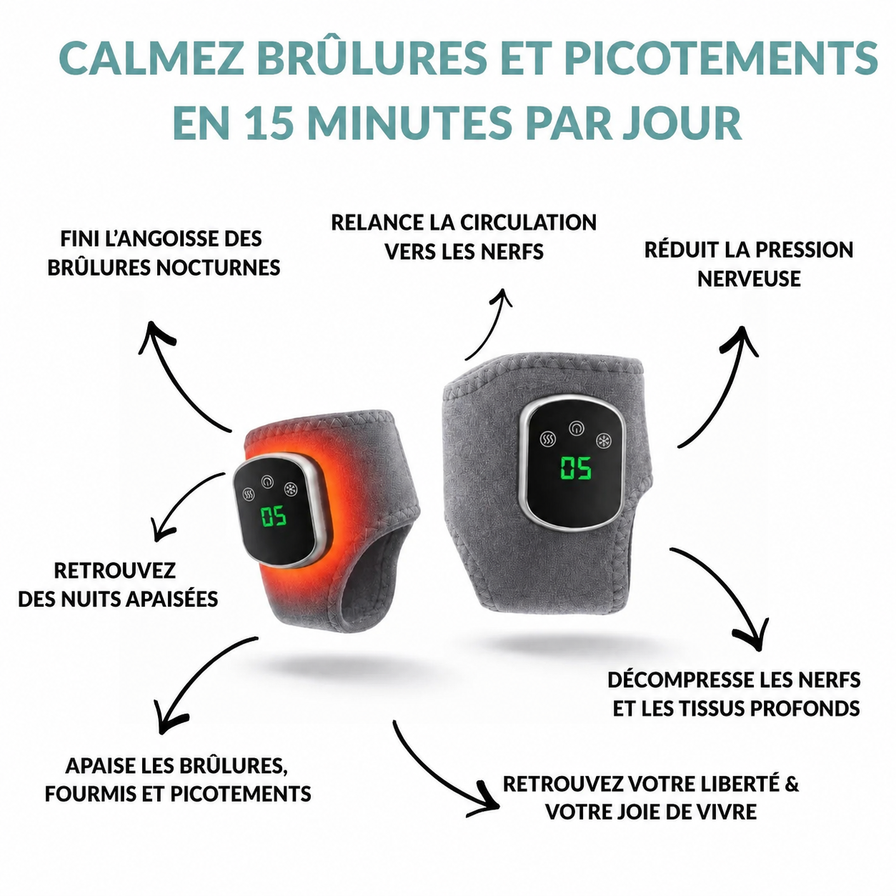 Purestep - Masseur neuropathie plantaire à triples actions